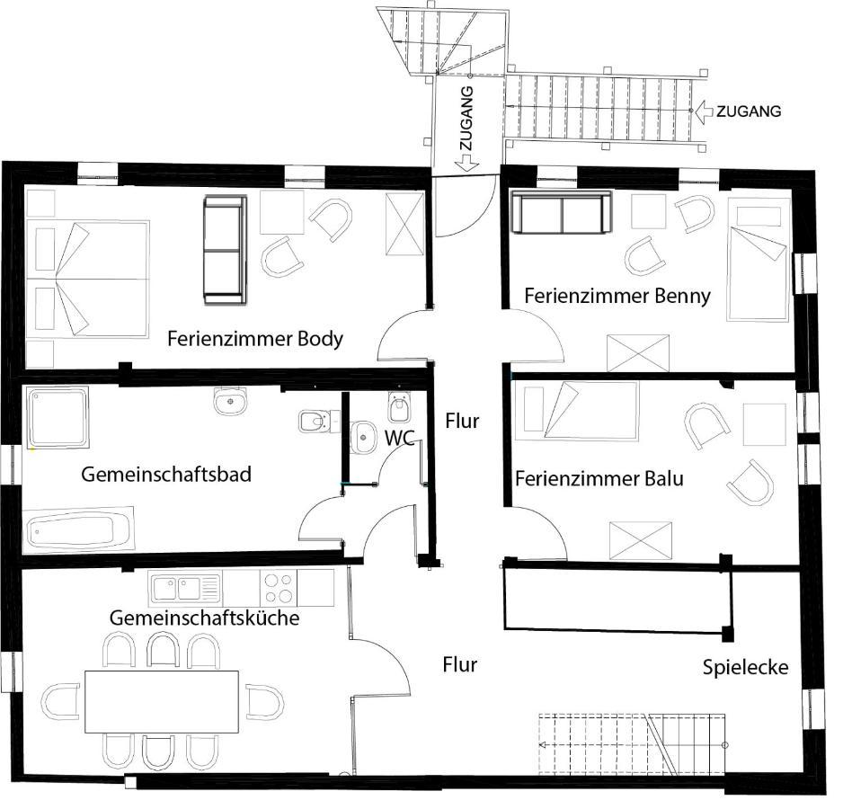 Pferdehof Am Burgsberg, Ferienzimmer, Monteurzimmer Seifhennersdorf Екстериор снимка